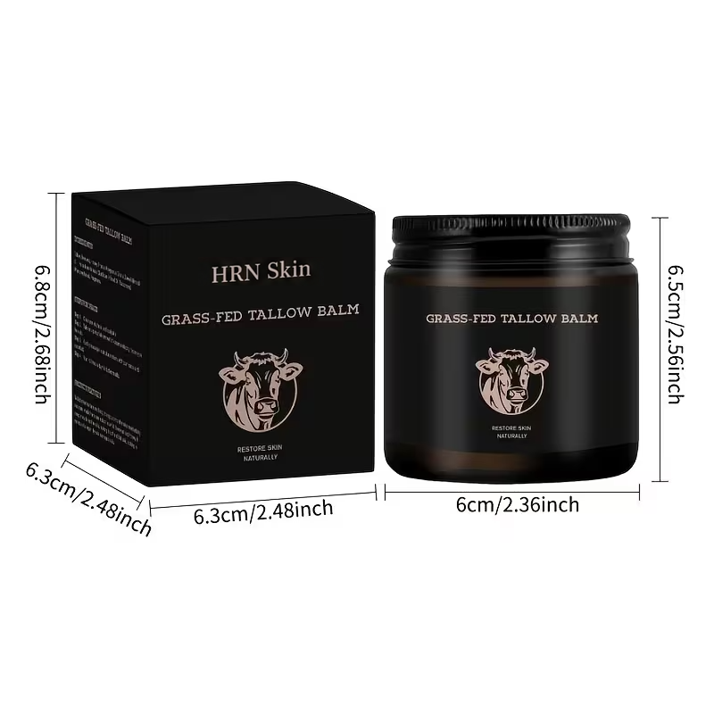 Grass-Fed Tallow & Honey Balm; Nourishes Face And Body; Deep Hydration And Skin - 4.0oz.