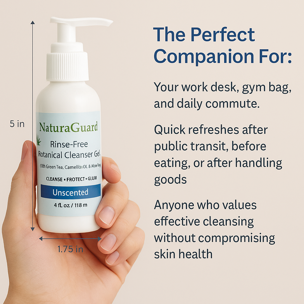 NaturaGuard Rinse-Free Botanical Cleanser Gel