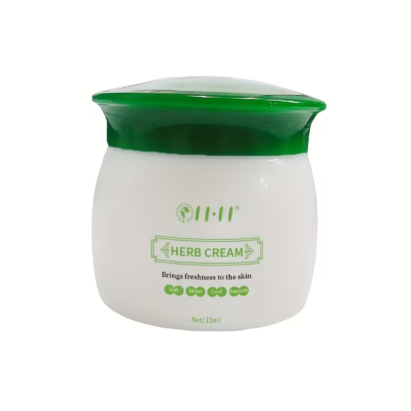 Herbal Cooling Cream with Botanical Extracts – Refreshing, Non-Sticky Skin Moisturizer for Summer & Outdoor Activities 15 ml / 0.5 oz
