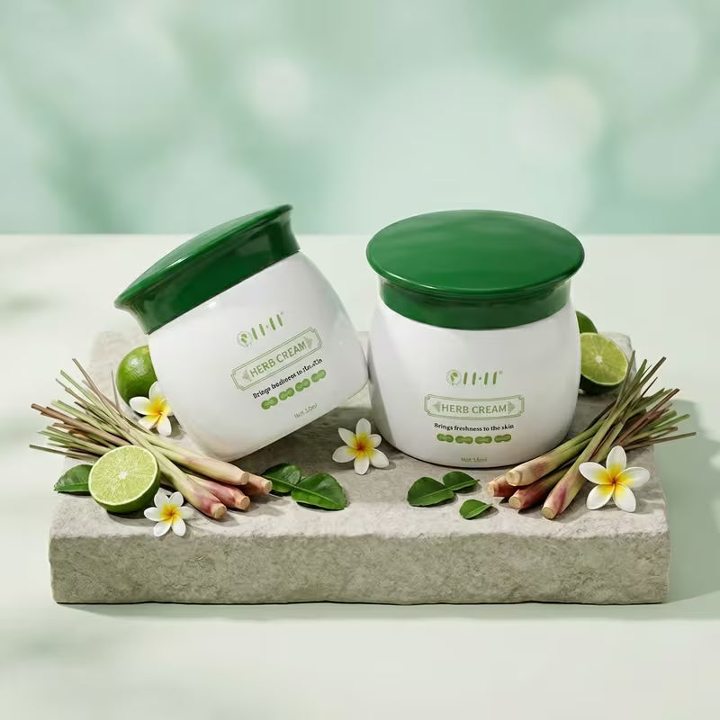 Herbal Cooling Cream with Botanical Extracts – Refreshing, Non-Sticky Skin Moisturizer for Summer & Outdoor Activities 15 ml / 0.5 oz
