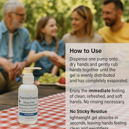 NaturaGuard Rinse-Free Botanical Cleanser Gel