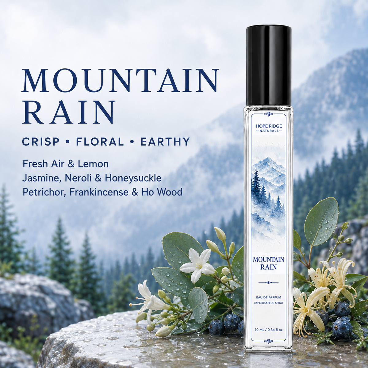 Mountain Rain Perfume Oil - 10 ml Rollerball